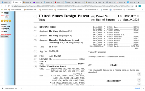 Design Patent issued 